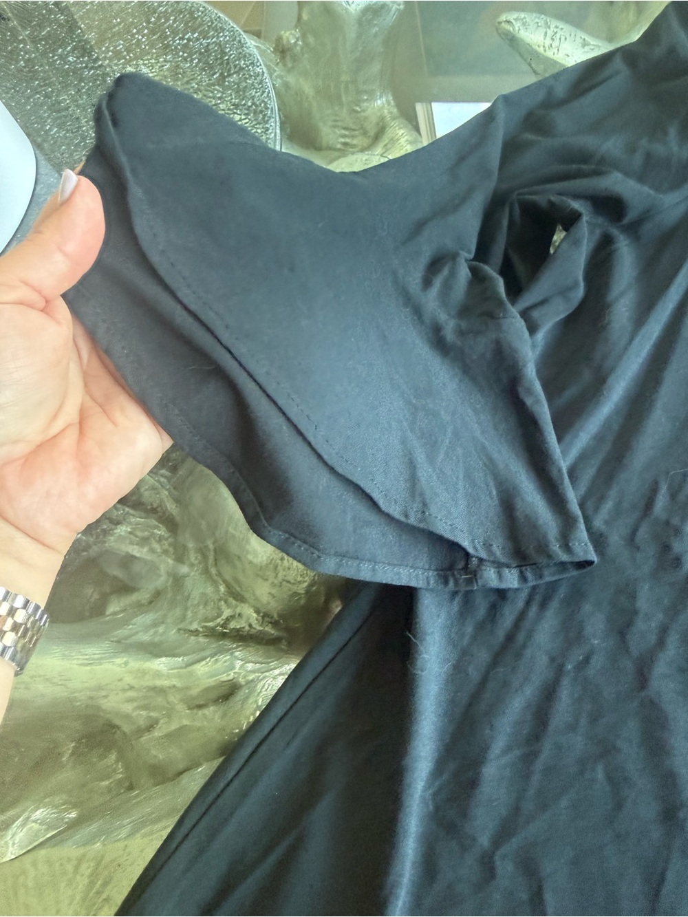 Lilly Pulitzer Black Bell Sleeve Top - Picture 3 of 5